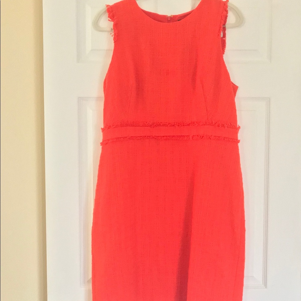 J Crew tweed fringe shift dress